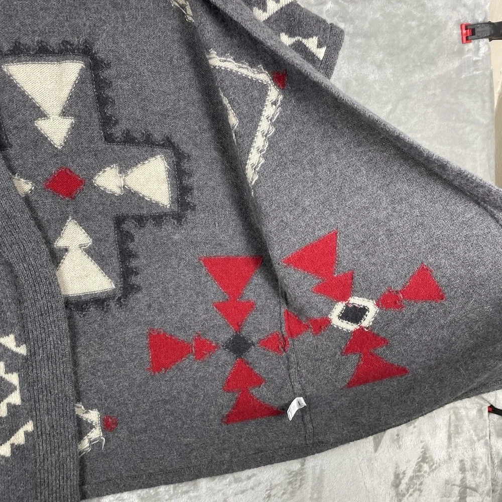 Vintage Pendlton Wool Aztec Shawl Vest Desert Southwest Navajo Sweater L/XL